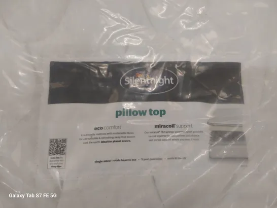 QUALITY BAGGED SILENTNIGHT 3' SINGLE PILLOWTOP MATTRESS 