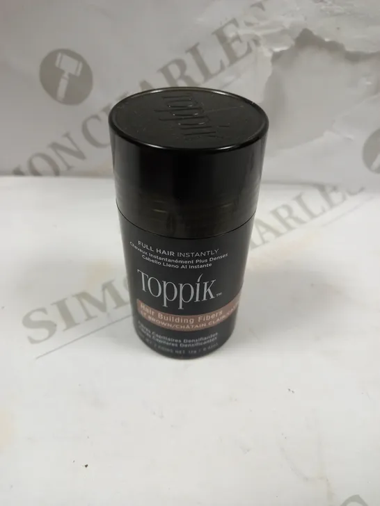 BOX OF TOPPIK HAIR BUILDING LIGHT BROWN FIBERS (12G)