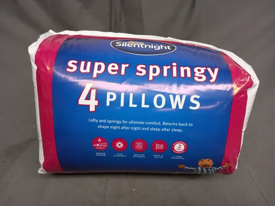 SILENTNIGHT SUPER SPRINGY 4-PILLOWS