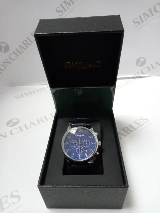 GAMAGES OF LONDON LIMITED EDITION HAND ASSEMBLED ENIGMATIC AUTOMATIC WATCH - STEEL