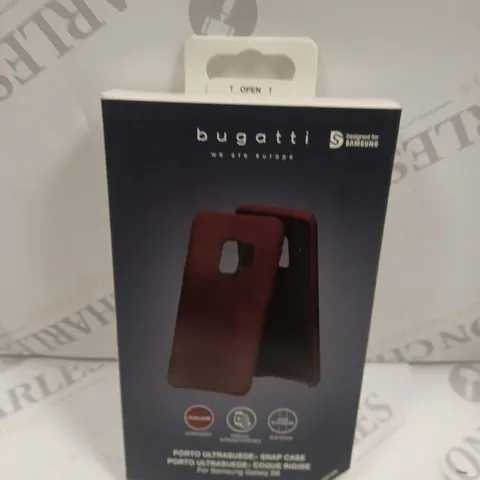 APPROXIMATELY 140 BOXED BUGATTI PROTECTIVE SMARTPHONE CASES FOR SAMSUNG GALAXY S9 IN RED 