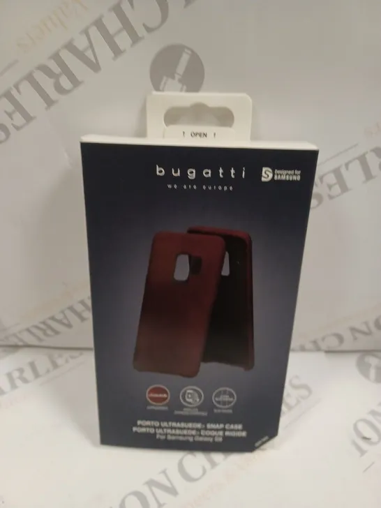 APPROXIMATELY 140 BOXED BUGATTI PROTECTIVE SMARTPHONE CASES FOR SAMSUNG GALAXY S9 IN RED 