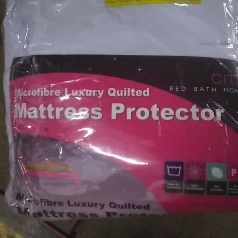 PACKAGED MICROFIBRE LUXURY QUILTED MATTRESS PROTECTOR,  16 DEEP 