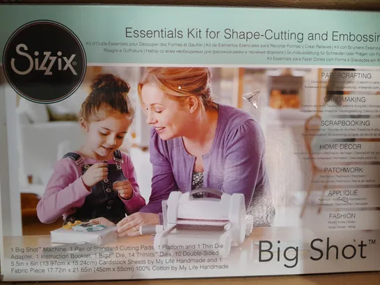 BOXED SIZZIX ESSENTIALS KIT FOR SHAPE-CUTTING AND EMBOSSING