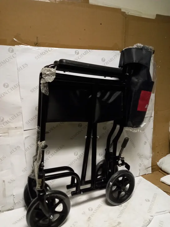 HEAVY DUTY BLACK WHEELCHAIR - COLLECTION ONLY 