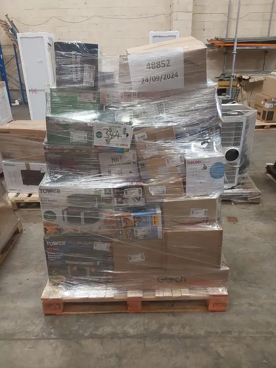 PALLET OF APPROXIMATELY 42 UNPROCESSED RAW RETURN HOUSEHOLD AND ELECTRICAL GOODS TO INCLUDE;