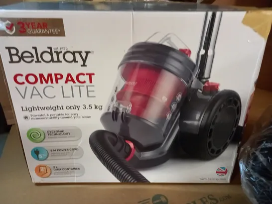 BOXED BELDRAY COMPACT VAC LITE VACUUM CLEANER