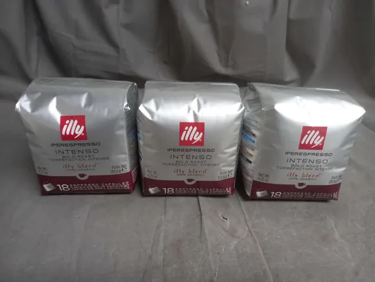 BOX OF APPROXIMATELY 6 PACKS OF ILLY ESPRESSO CAPSULES - X18 - COLLECTION ONLY