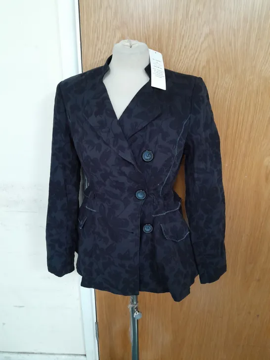 JOE BROWNS LINEN JACKET IN NAVY SIZE 8