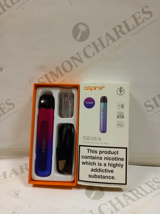 ASPIRE UK FLEXUS Q 700MAH 3A FAST CHARGING POD DEVICE - FUCHSIA