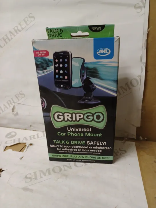 JML GRIPGO UNIVERSAL CAR GPS WINDSCREEN MOBILE PHONE MOUNT SUCTION HOLDER