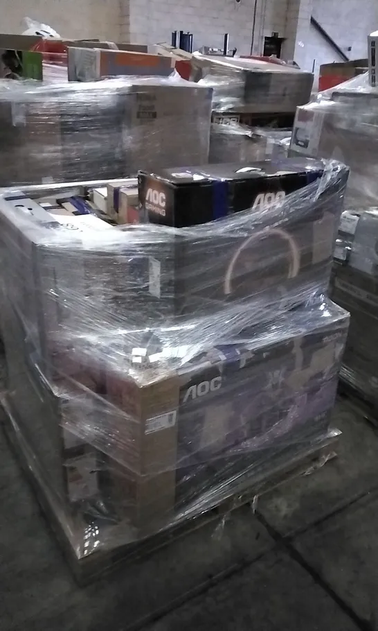 PALLET OF APPROXIMATELY 16 UNPROCESSED RAW RETURN MONITORS TO INCLUDE;