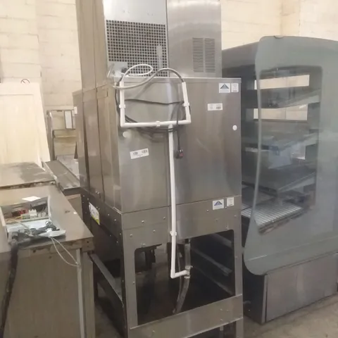 COMMERCIAL FOLLETT ICE MAKER WITH VENTILATION AND ICE CART