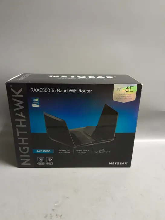 BOXED NETGEAR NIGHTHAWK RAXE500 TRI-BAND WIFI ROUTER WIFI 6E