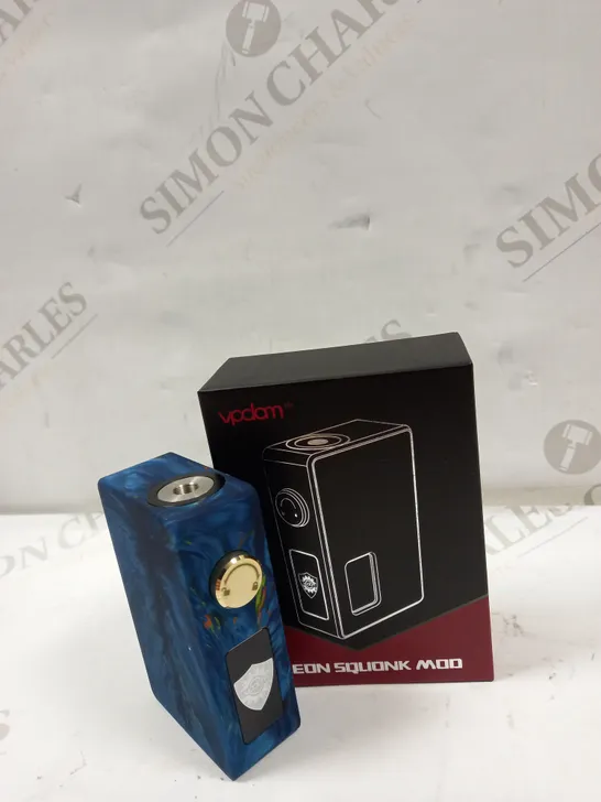 AUTHENTIC VPDAM LEON MECHANICAL SQUONK BOX MOD - BLUE 