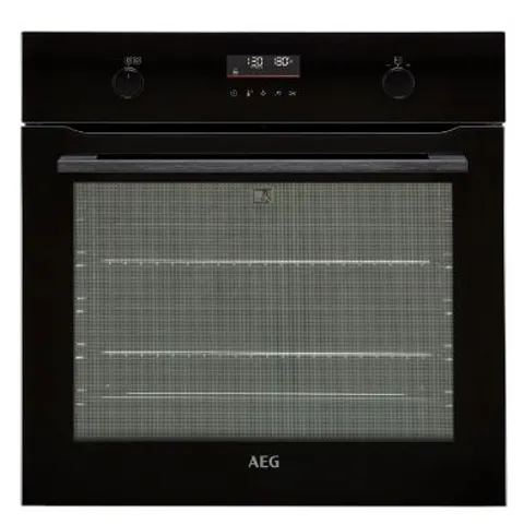 AEG STEAMBAKE BUILT IN ELECTRIC SINGLE OVEN - BLACK - A+ RATED Model BPK556260B