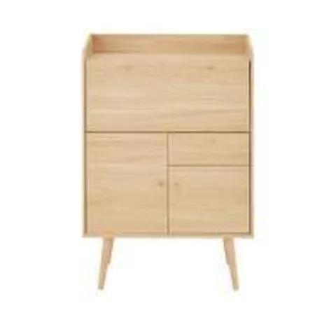 BOXED GRADE 1 MONTY DROP LEAF DESK OAK (1 BOX)