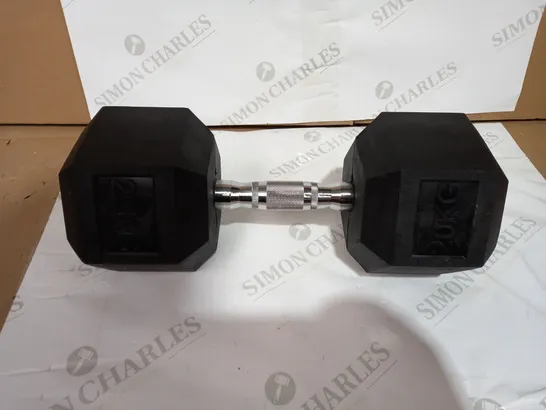 BLACK 20KG DUMBBELL 