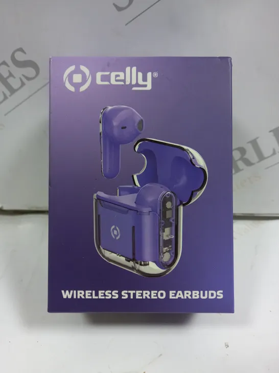 CELLY WIRELESS STEREO EARBUDS - PURPLE 