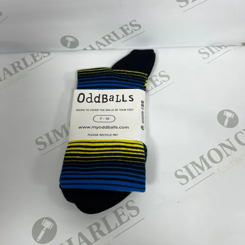 ODDBALLS BLUEBERRY LINES SOCKS SIZE 7-10