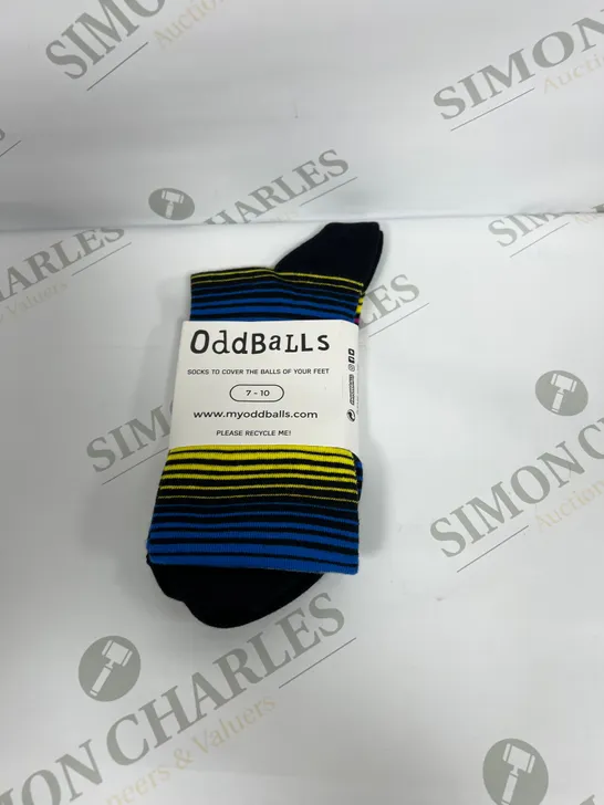 ODDBALLS BLUEBERRY LINES SOCKS SIZE 7-10