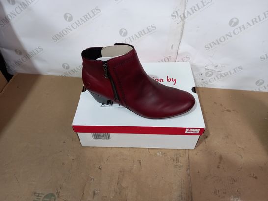 BOXED PAIR OF RIEKER BOOTS- SIZE 40