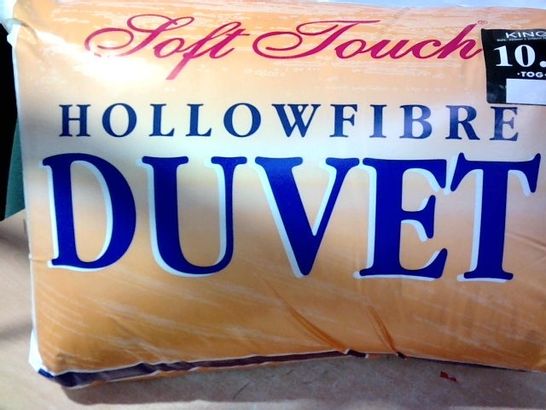 SOFT TOUCH HOLLW FIBRE DUVETKING SIZE 10.5 TOG