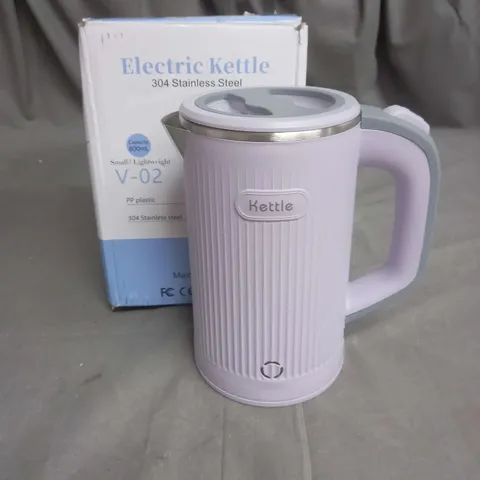 BOXED LIGHTWEIGHT ELECTRIC KETTLE IN PURPLE 800ML 