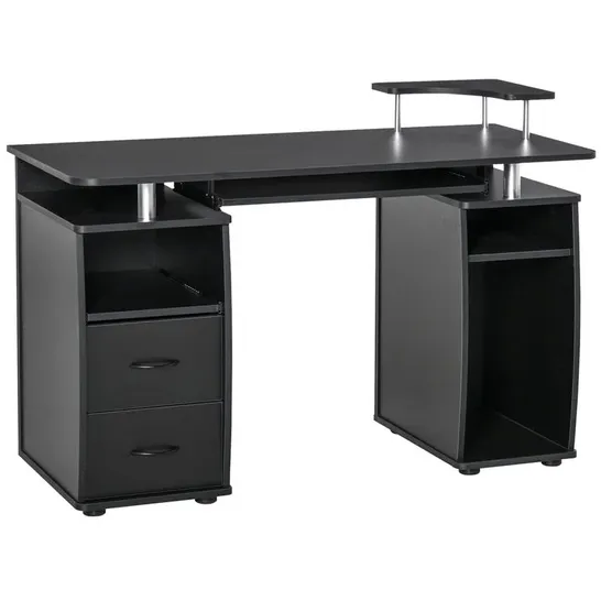 BOXED JACKSONVILLE COMPUTER DESK BLACK (2 BOXES)