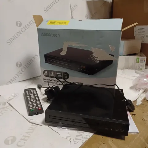 ASDA TECH DVD PLAYER WITH HDMI FUNCTION AND REMOTE