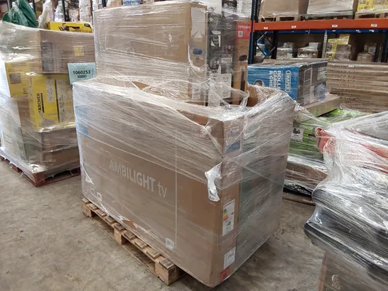 PALLET OF APPROXIMATELY 10 UNPROCESSED RAW RETURN TELEVISIONS TO INCLUDE;