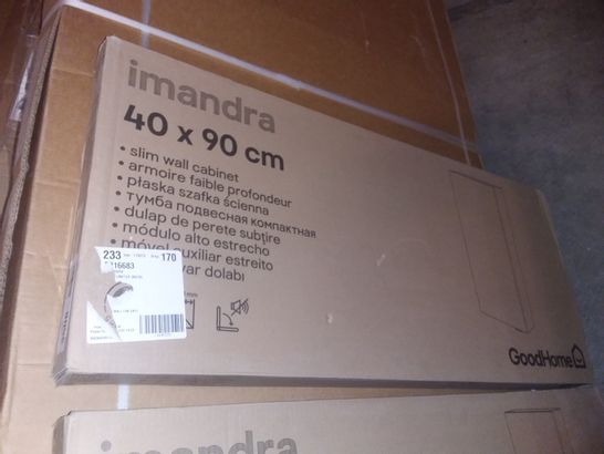 BOXED IMANDRA 40X90CM SLIM WALL CABINET 