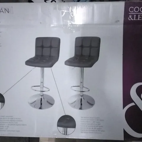 BOXED LAGAN GAS LIFT BAR STOOL 