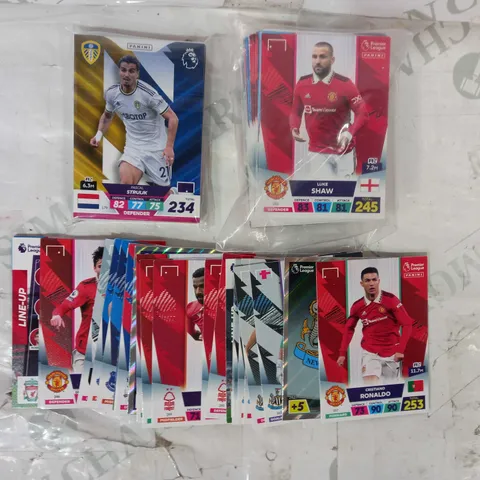 LOT OF ASSORTED PANINI PREMIER LEAGUE FOOTBALL TRADING CARDS