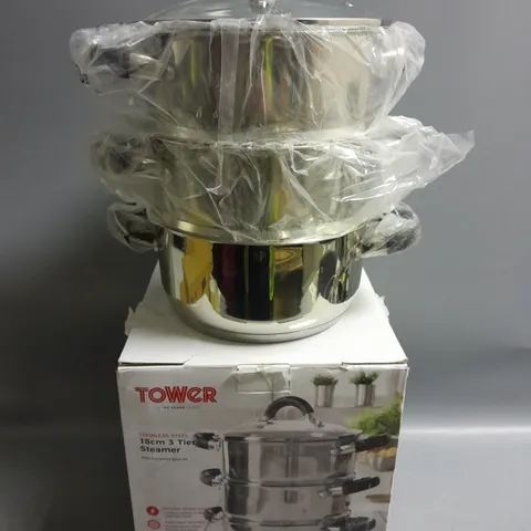BOXED TOWER 3 TIER STEAMER