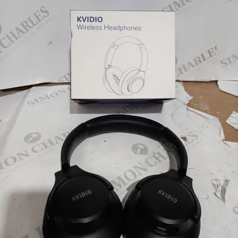 KVIDIO WIRELESS HEAPHONES - BLACK 