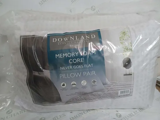 DOWNLAND MEMORY FOAM CORE PILLOW PAIR 