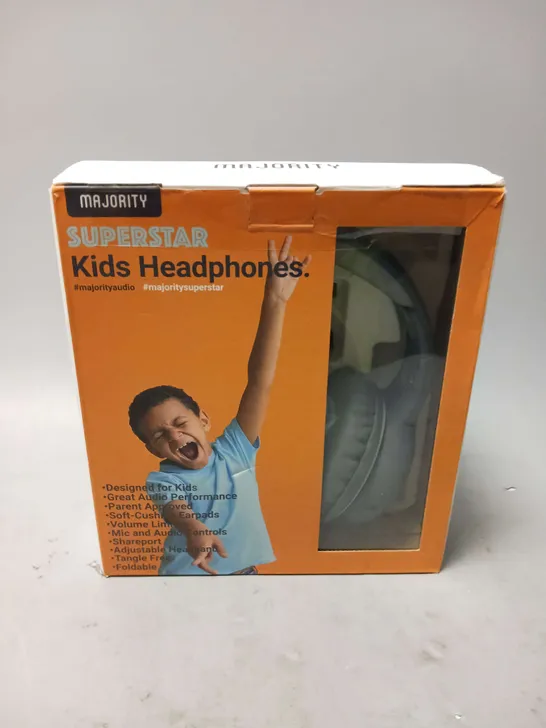 BOXED MAJORITY SUPERSTAR KIDS HEADPHONES GREY