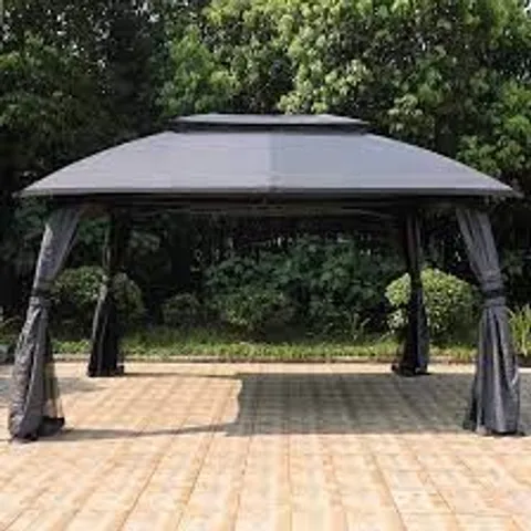 BOXED PATIO GAZEBO GREY