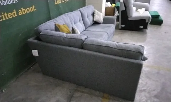 DESIGNER GREY FABRIC CORNER SOFA