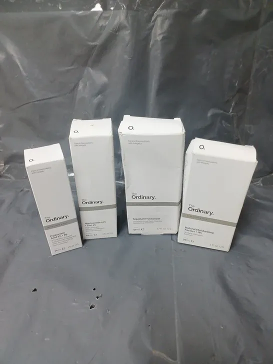 LOT OF 4 THE ORDINARY SKINCARE PRODUCTS TO INCLUDE MOISTURISER AND CLEANSER