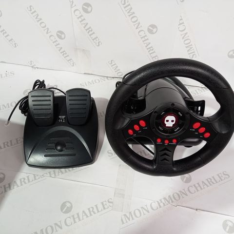 BOXED NUMSKULL RACING WHEEL & PEDALS 