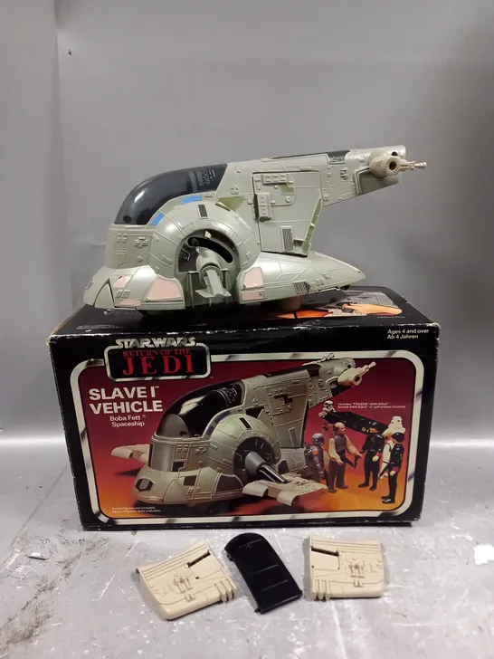 BOXED STAR WARS RETURN OF THE JEDI SLAVE I VEHICLE 