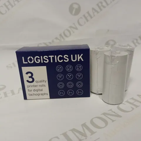 LOT OF 20 X 3 LOGISTICS UK PRINTER ROLLS FOR DIGITAL TACHOGRAPHS