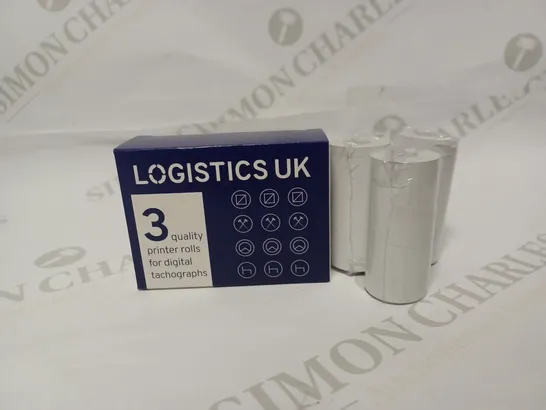 LOT OF 20 X 3 LOGISTICS UK PRINTER ROLLS FOR DIGITAL TACHOGRAPHS