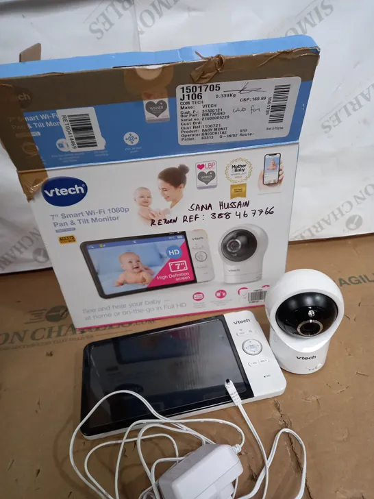 VTECH 7 INCH SMART WI-FI 1080P PAN & SMART TILT MONITOR 