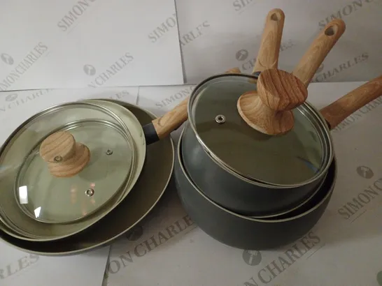 TOWER SCANDI GREY NON-STICK PAN SET