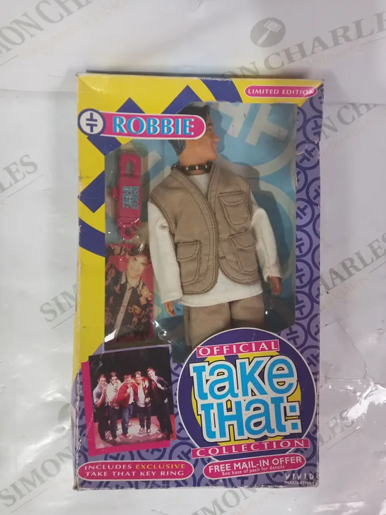 OFFICIAL TAKE THAT COLLECTION - LIMITED EDITION COLLECTIBLE DOLL - ROBBIE