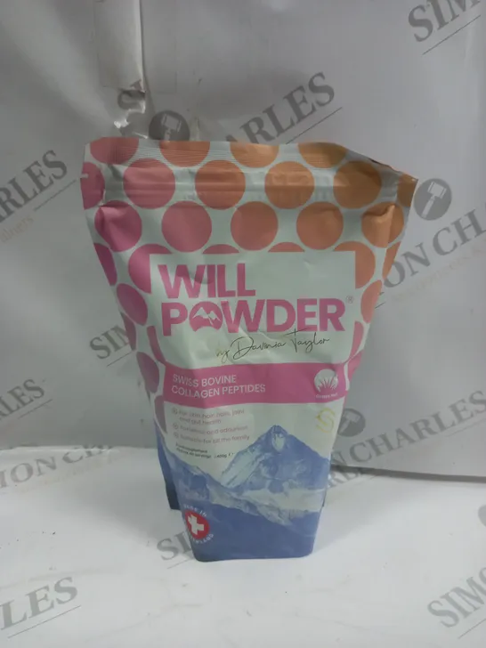 SEALED WILL POWDER SWISS BOVINE COLLAGEN FOOD SUPPLEMENT - 400G