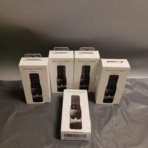 BOXED LOT OF 5 REMOTE HOLDER FOR APPLE TV REMOTE